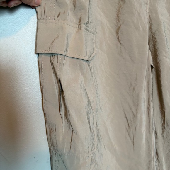 Joie Tan Lightweight Parachute Cargo Pants Womens XS Relaxed Utility Trousers - Picture 5 of 10